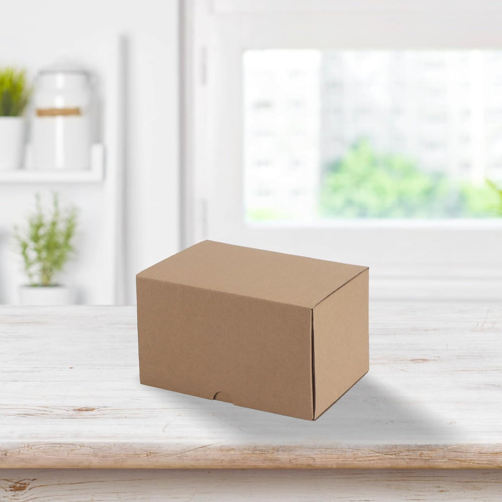 7x5x4 inches Shipping Boxes Set of 50, Brown Corrugated Cardboard Box Literature Mailer