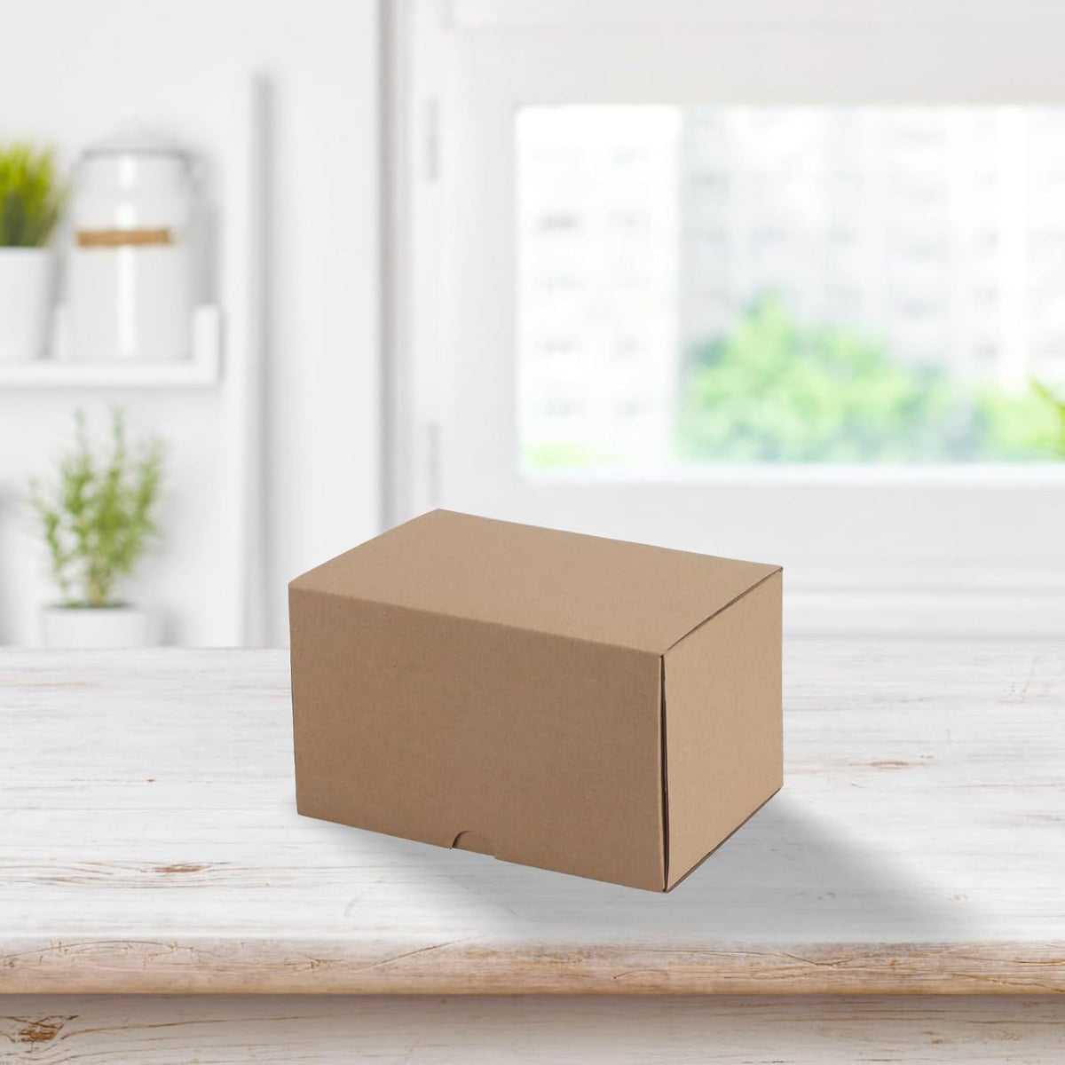 7x5x4 inches Shipping Boxes Set of 50, Brown Corrugated Cardboard Box Literature Mailer