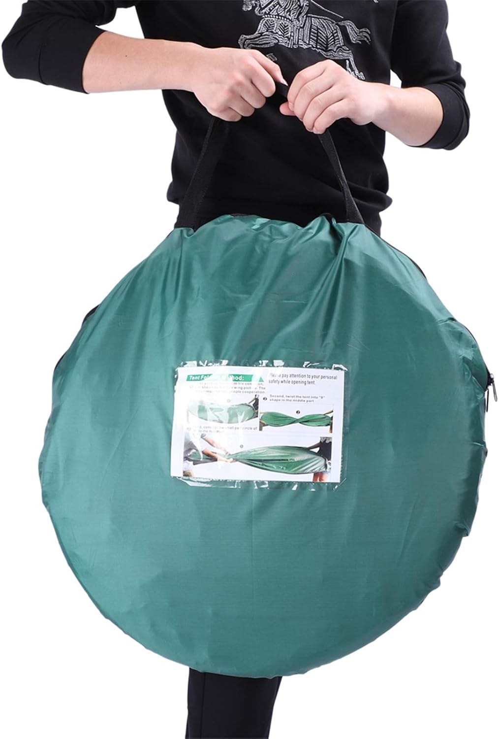 Portable Outdoor Pop-up Toilet Dressing Room Privacy Shelter Tent, Ideal for Campgrounds, Strong Steel Construction