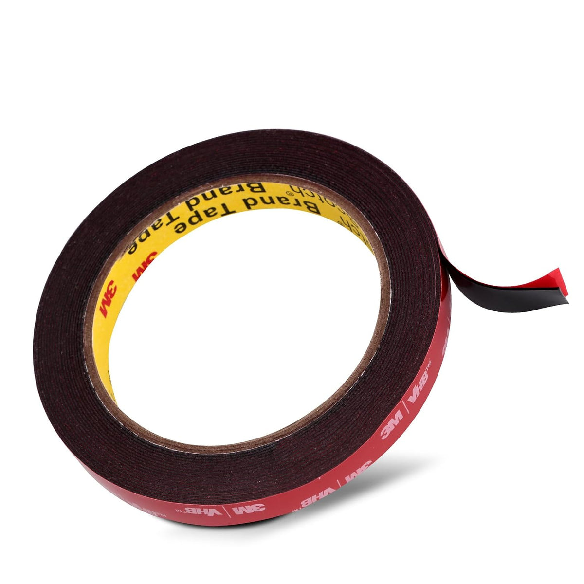 3M Double Sided Tape, 1/2" x 15.4Ft, Heavy Duty Mounting Tape, 5925, Black