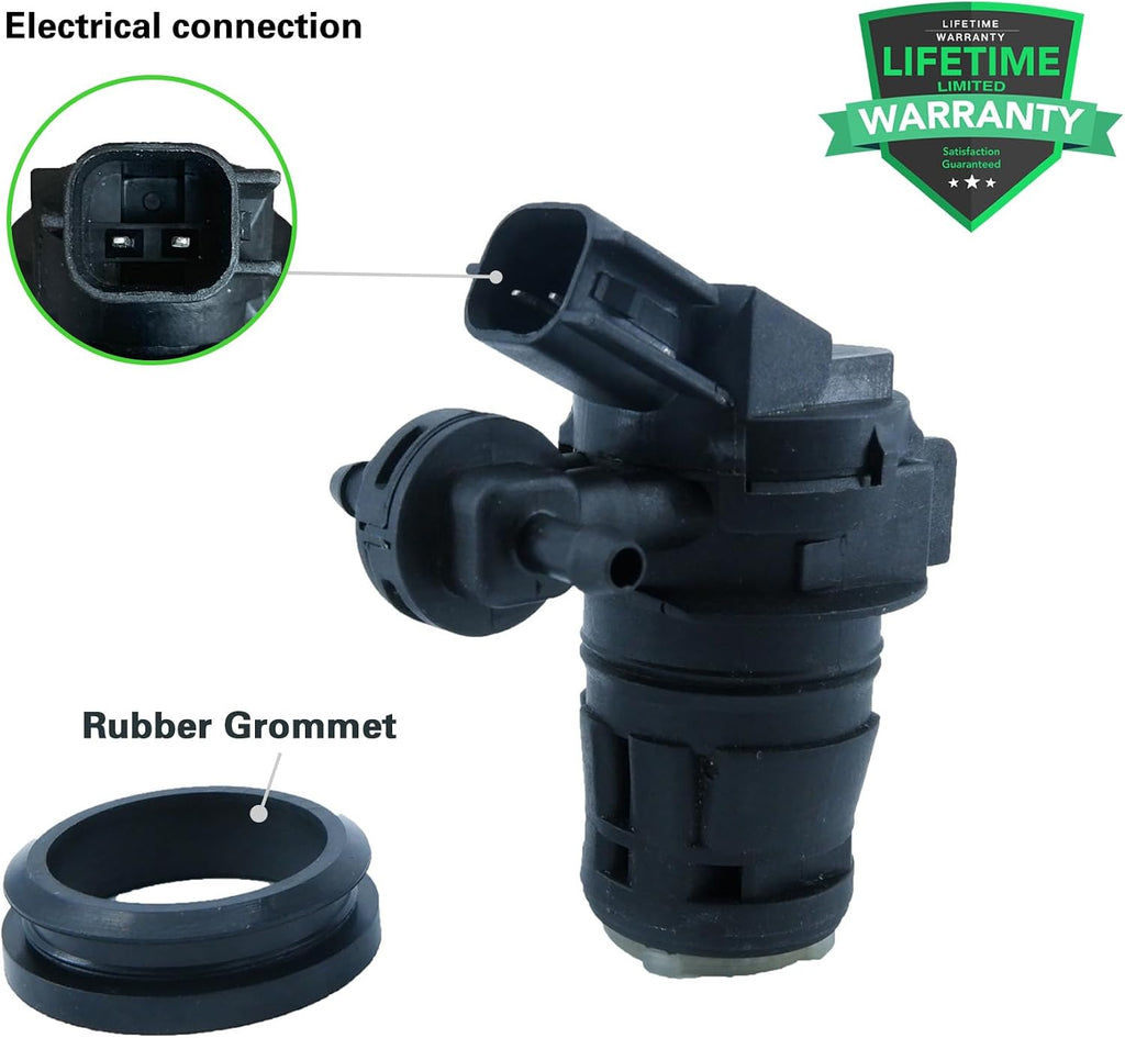 Windshield Washer Fluid Pump Motor With Grommet Replaces BBP167482