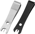 AYLIFU Fly Fishing Nippers Fishing Line Cutter Line Cutter Fishing Black and Silver for Cutting Braids Untying Fishing Lines and Removing Fishing Lines 2PCS