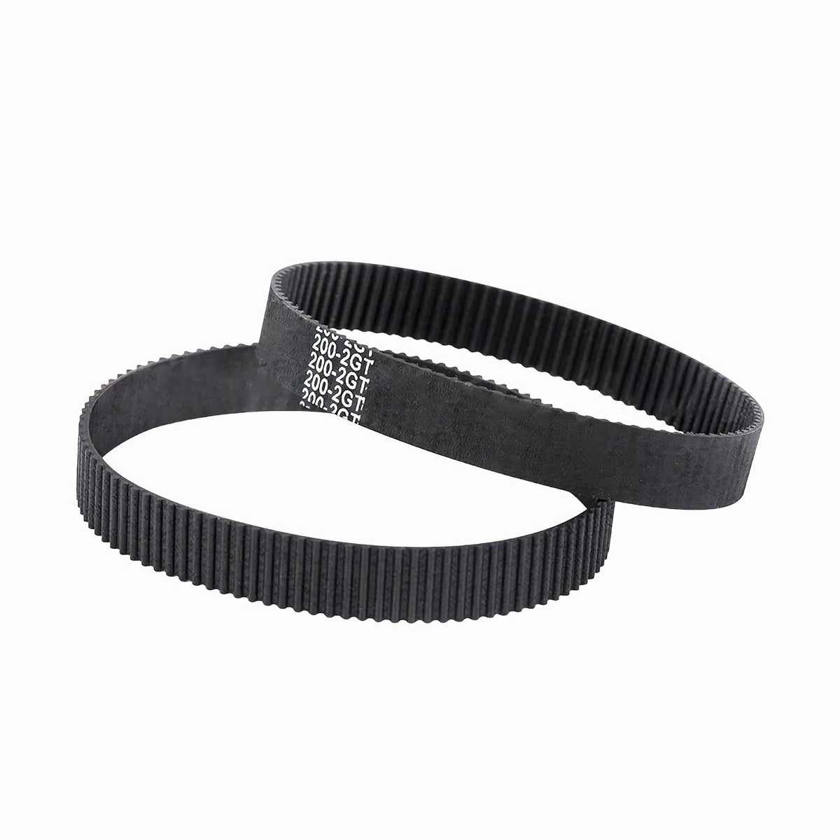 GT2 Timing Belt, 6mm Closed Loop Rubber Belt, Length 200mm, Width 6mm, Pitch 2mm, 2GT Synchronous Belts 3D Printer Belt, Black Loop Drive Belt 10pcs (200MM)