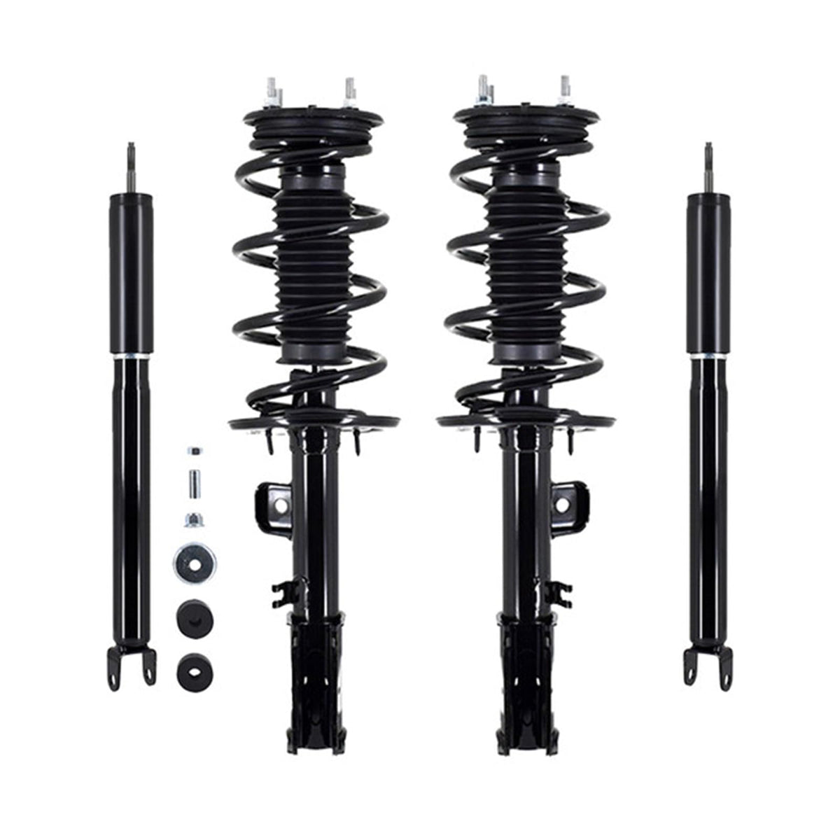 PM Auto Front-Rear Quick Complete Strut Coil Spring-Shock Compatible With 2013-2018 Ford Explorer