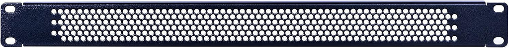RackPath 1U Blank Rack Mount Panel Spacer with Venting for 19in Server Rack Enclosure or Network Cabinet – 2 Pack, Black