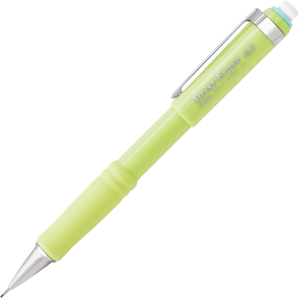 Twist-Erase III Mechanical Pencil, (0.7mm), Medium Line, Assorted Fashion Color Barrels, Pack of 4 (QE517FBP4M)