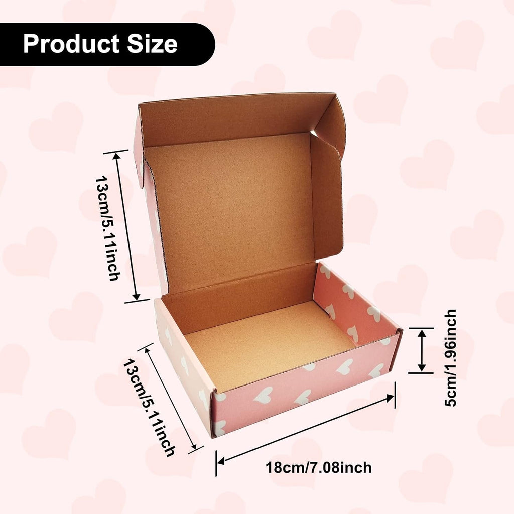 Green Recyclable Cardboard Small Gift Mailer Boxes for Shipping Packaging Craft Mother's Day Gifts Giving Products