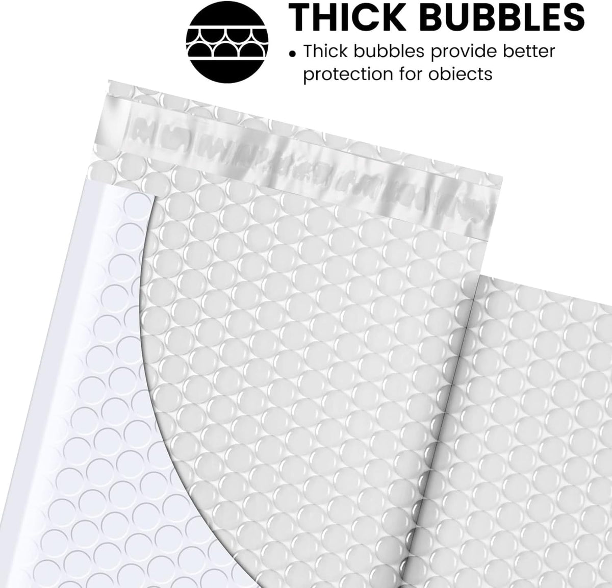 4x8 Bubble Mailers 100 Pack White Padded Envelopes Usable Size 4x7"