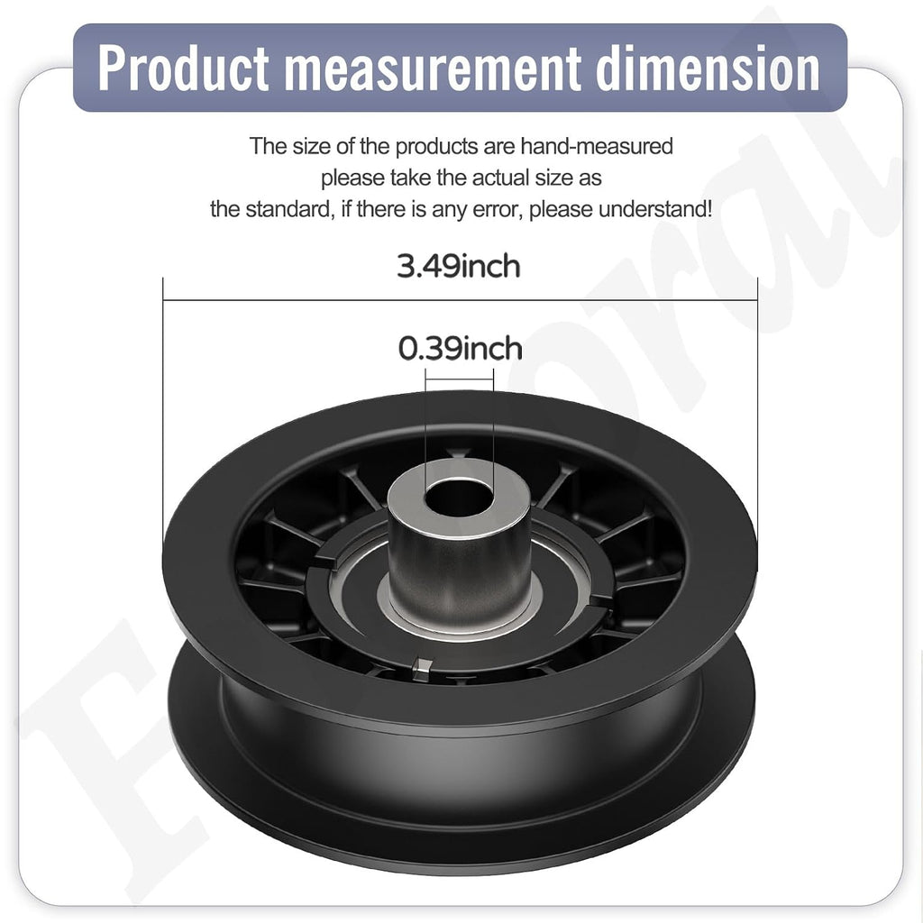 532194327 Flat Idler Pulley for Husqvarna Poulan Mower with 42" 54" Deck
