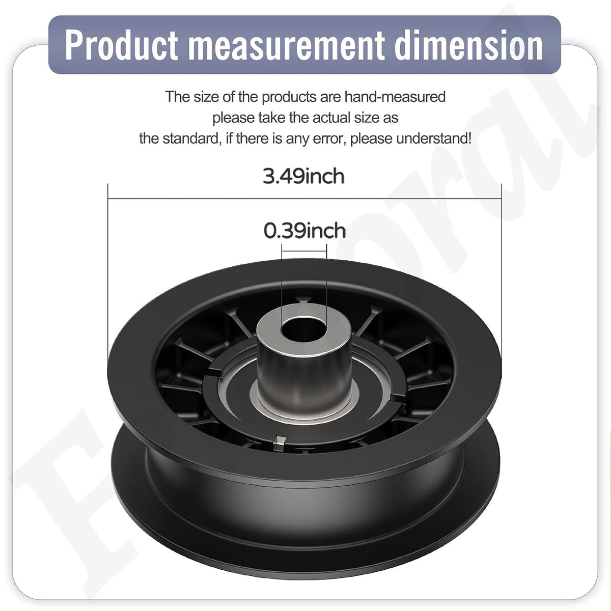 532194327 Flat Idler Pulley for Husqvarna Poulan Mower with 42" 54" Deck