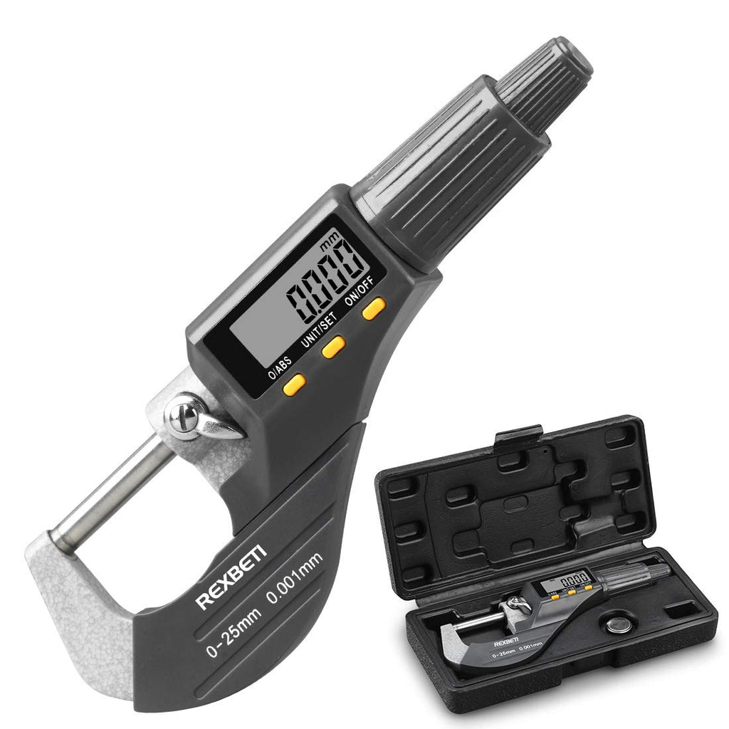 REXBETI Outside Micrometer, Ultra-Precision Carbide Tipped Measuring Tool