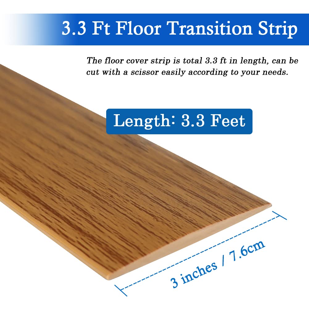 Vinyl Floor Transition Strip Self Adhesive Threshold Strip 3" W