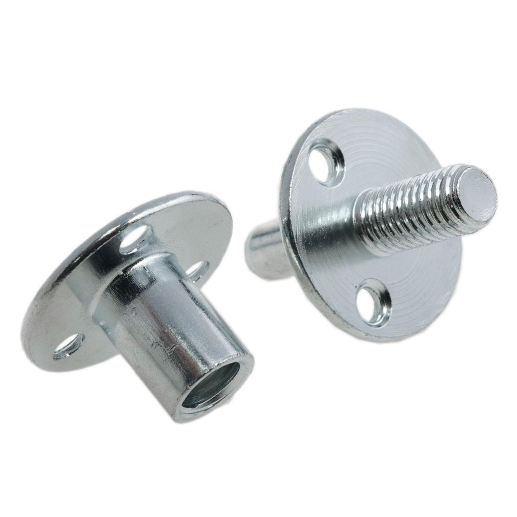 2Pcs M12 T-Nut Bed Post Connector for Furniture