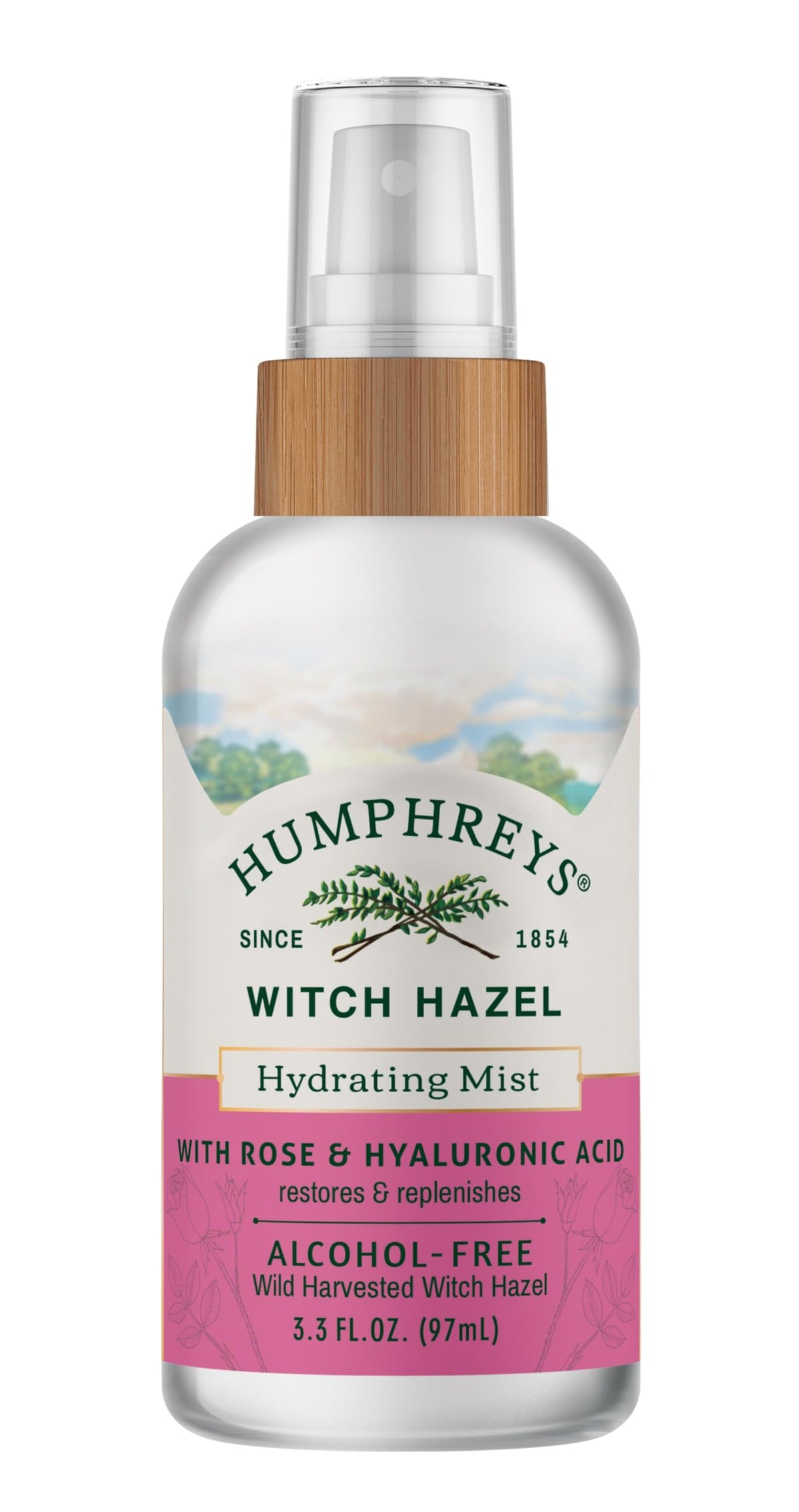 Witch Hazel Hydrating Toner Mist Spray | Rose Water | 3.3 Fl Oz