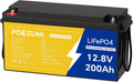 12.8V 200Ah LiFePO4 Battery, Lithium Iron Phosphate Deep Cycle Battery for RV, Solar, Marine, Trolling Motor, 2560Wh