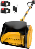 Electric Snow Shovel, 21000RPM Cordless Snow Blower, 13" Snow Blower with 2 Powered 24V Batteries, Lightweight for