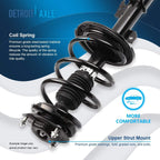 Detroit Axle - AWD Front Steering Knuckles & Hub Bearings Struts Rear Shock