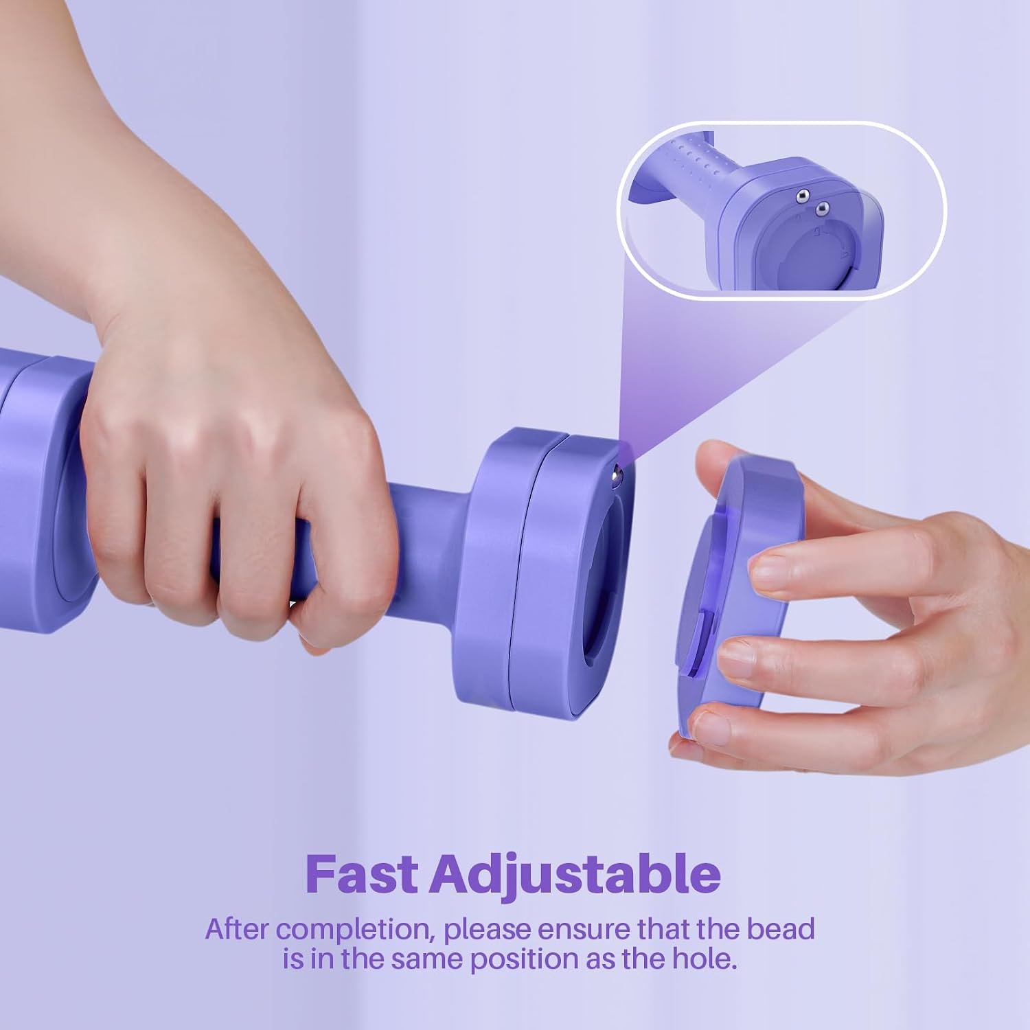 Hand Weights for Women at Home 2-5 lb Light Adjustable Dumbbells Set | Adjustable 2-5 lb(A Pair 4lb 6lb 8lb 10lb)