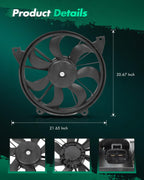 SCITOO Radiator Cooling Fan Compatible with 620-393 622100
