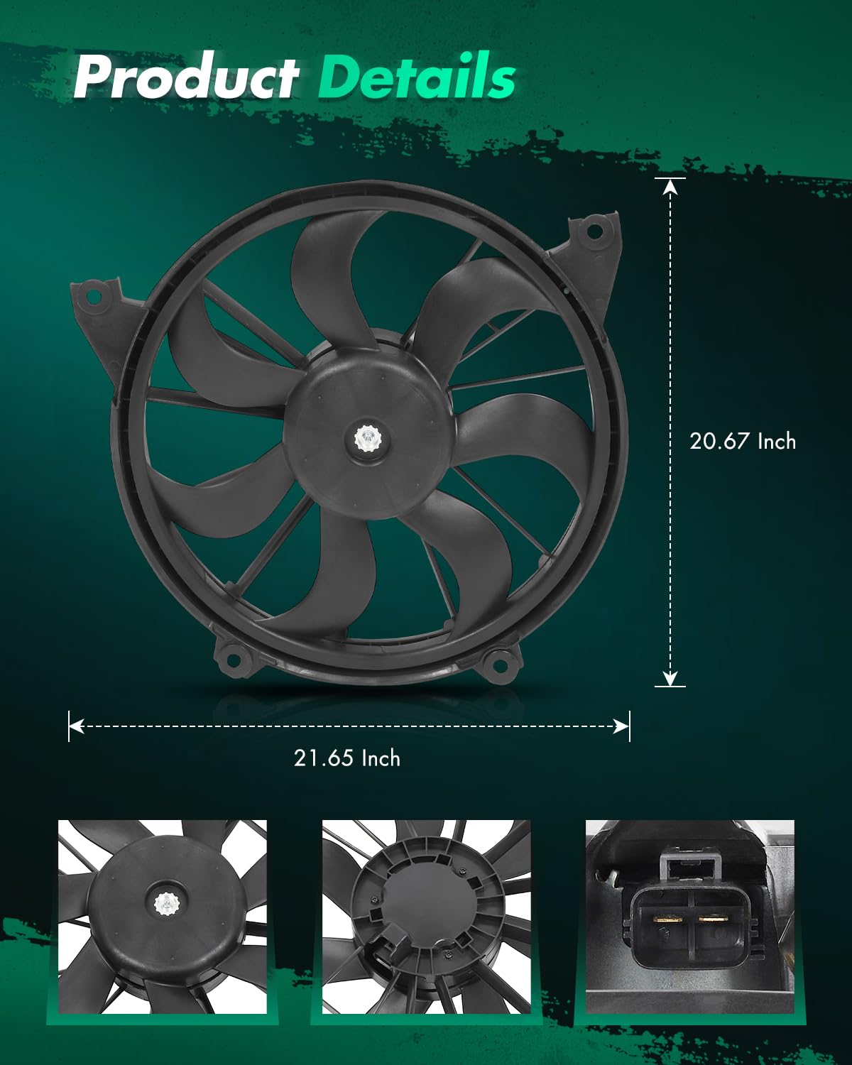 SCITOO Radiator Cooling Fan Compatible with 620-393 622100
