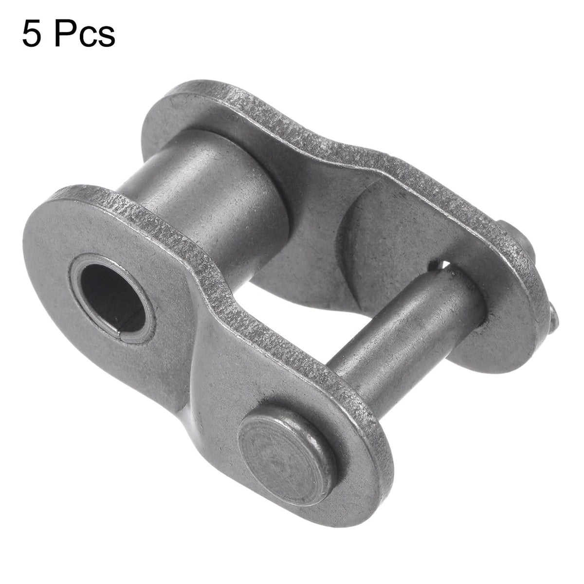 uxcell 5Pcs #80 Chain Offset Half Link Roller, 1" Pitch Carbon Steel, Standard Chain End Connector Split Links for 16A Chain