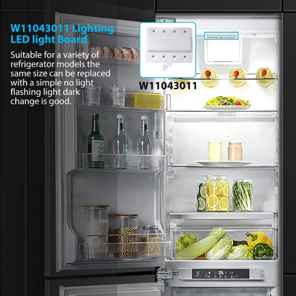 Specialized W11043011 Refrigerator Light Assembly LED Module For Whirlpool Models WRX735SDHW00, WRX735SDHZ00, WRX735SDHZ01, WRX735SDHZ01