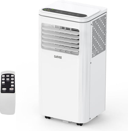 8,000 BTU AC Unit, 3-in-1 Portable Air Conditioner with Cooling, Dehumidifier & Fan for Rooms up to 350 sq.ft, Remote