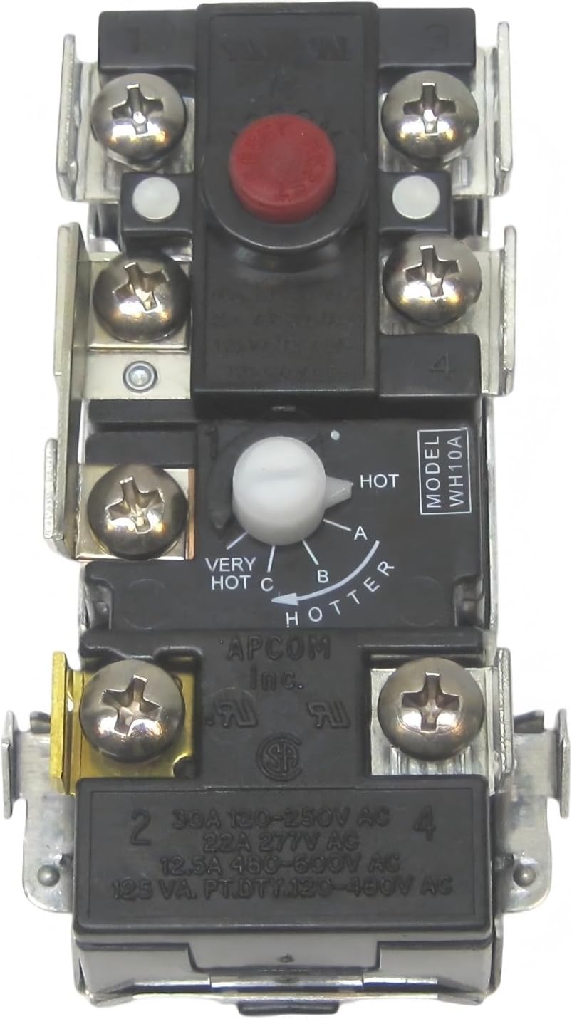 WH10A Electric Water Heater Thermostat Compatible for Apcon Water Heater | Water Heater Thermostat Range 110-170 F