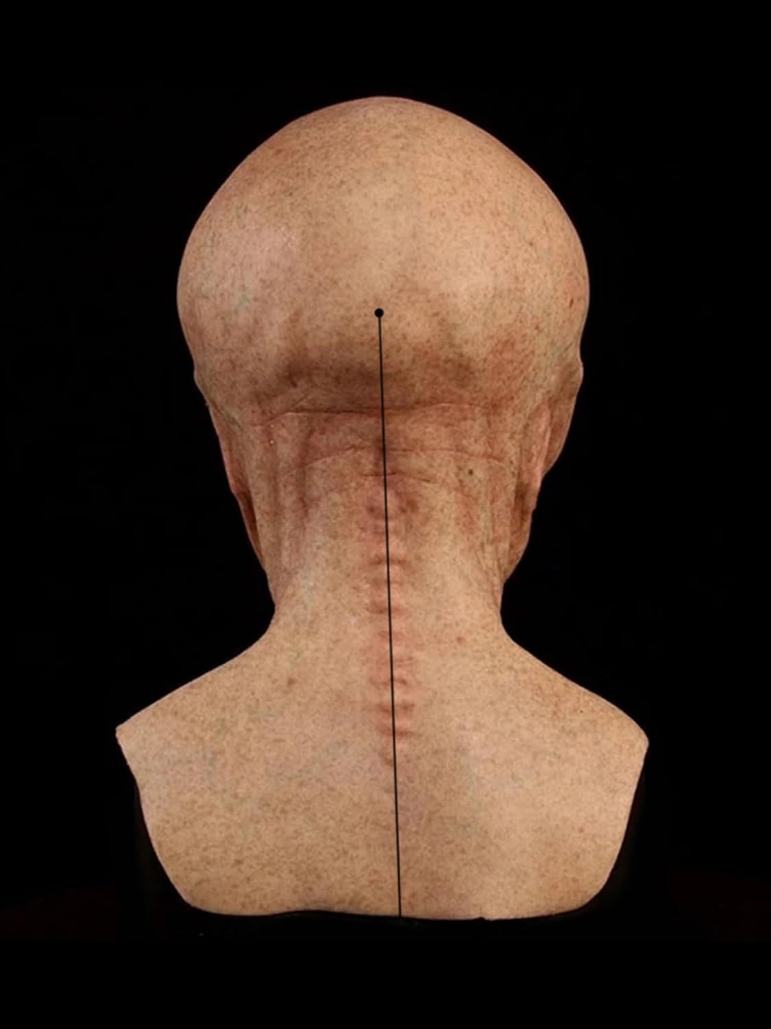 Realistic Area 51 Alien Full Head Latex Mask, Scary Creepy Prop for Adults Halloween Cosplay Costume Party 2026