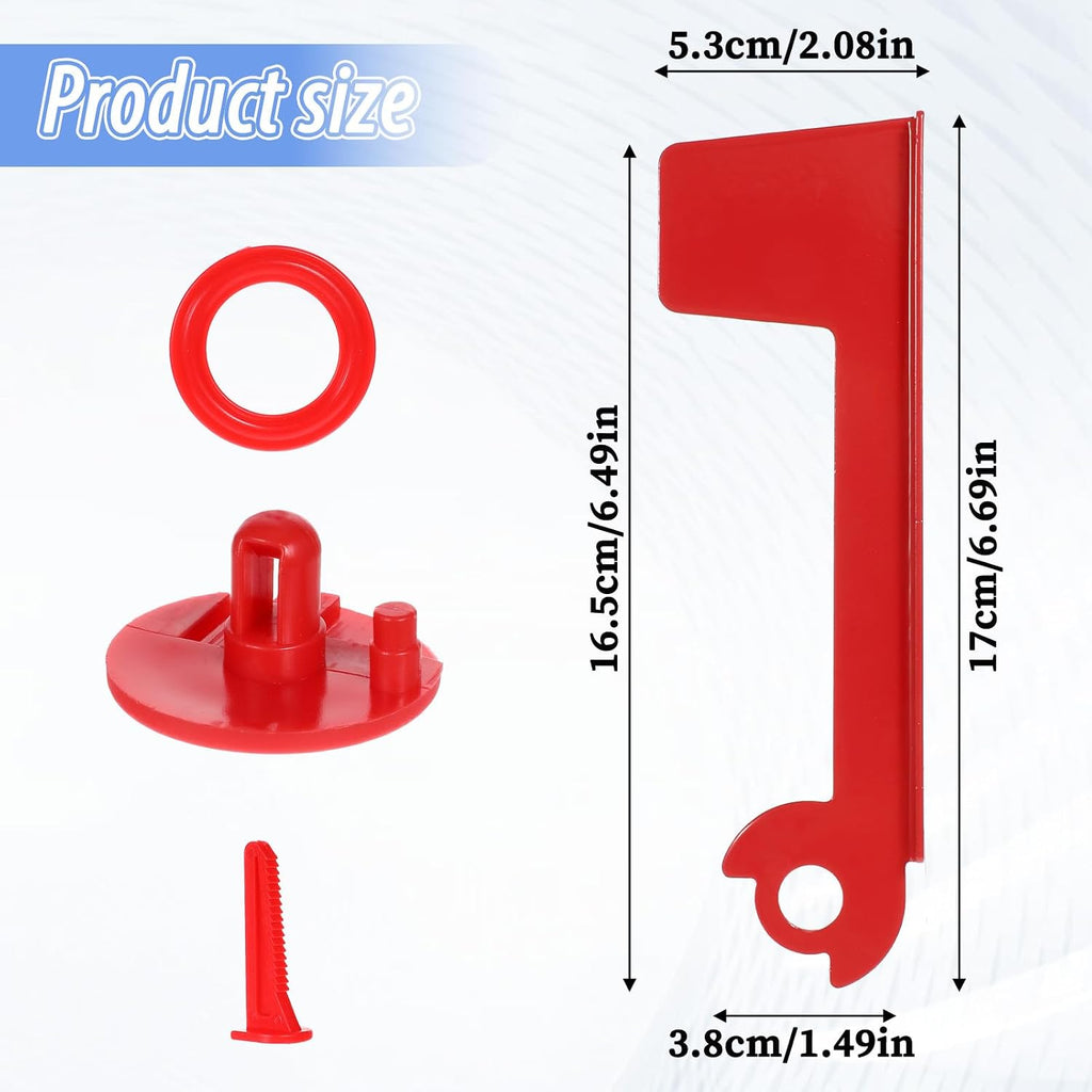 Mailbox Flag Replacement, Easy Installation Red Metal Mailbox Flag, Universal Mailboxes Flags Repair Kit for Outgoing