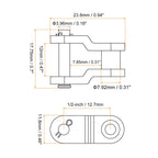 uxcell 6Pcs #40 Chain Offset Half Link Roller, 1/2" Pitch Carbon Steel, Standard Chain End Connector Split Links for 08A Chain