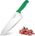 10" Professional Chef Knife, High Carbon Steel, Ergonomic (Green)
