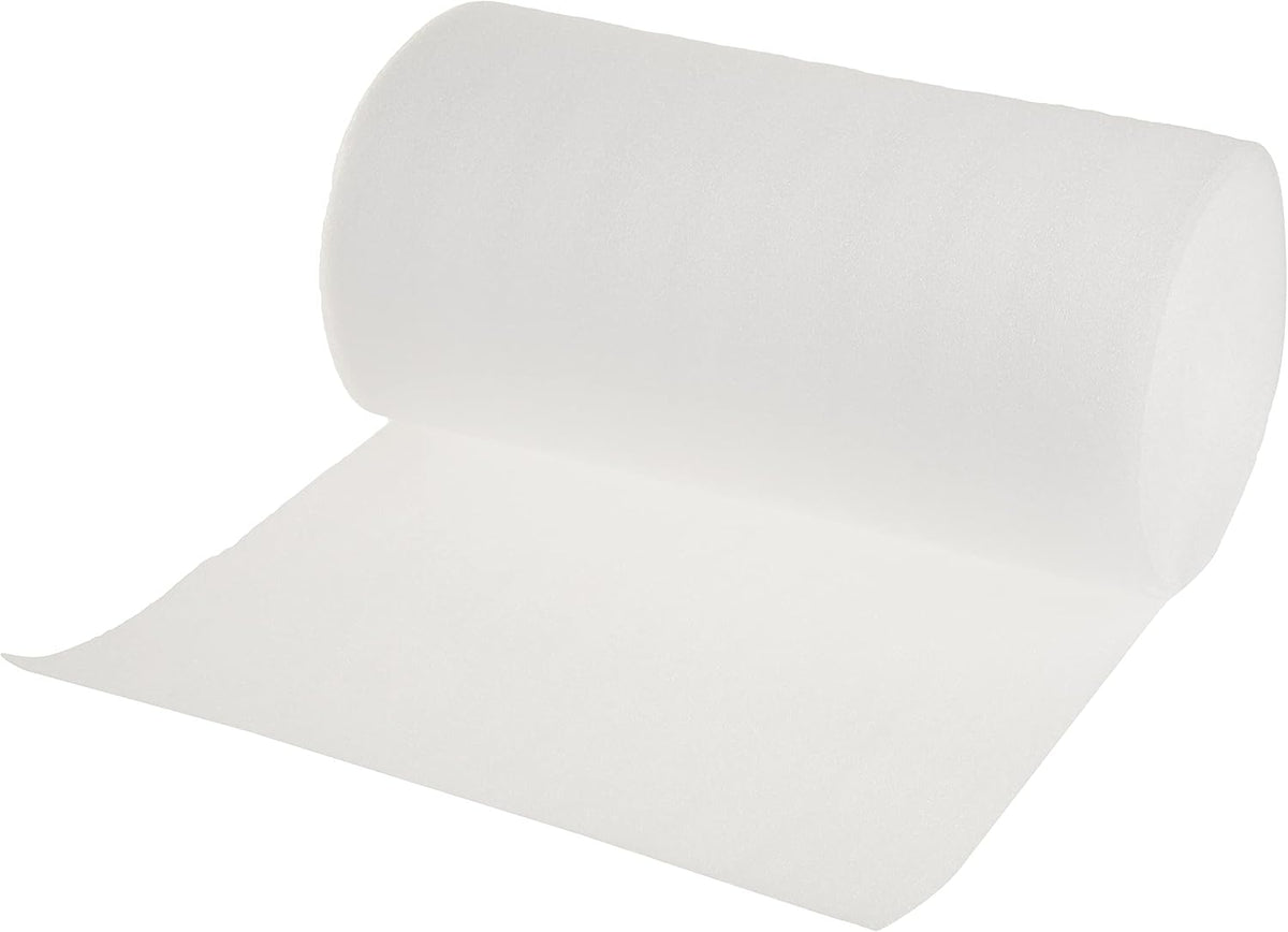 12" x 50' Foam Wrap Roll. Light Weight Alternative Protect Glasses and Fragile Items with Foam Wrap