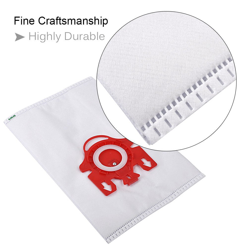 KEEPOW Compatible AirClean 3D Efficiency Dust Bag Compatible with Miele