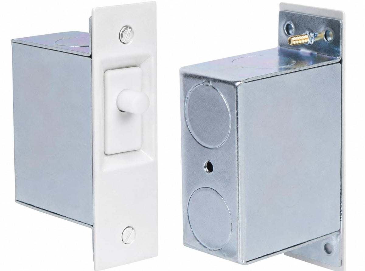 Hazlet SQ11302 600-Wat Electrical Door Switch, 125V AC, White