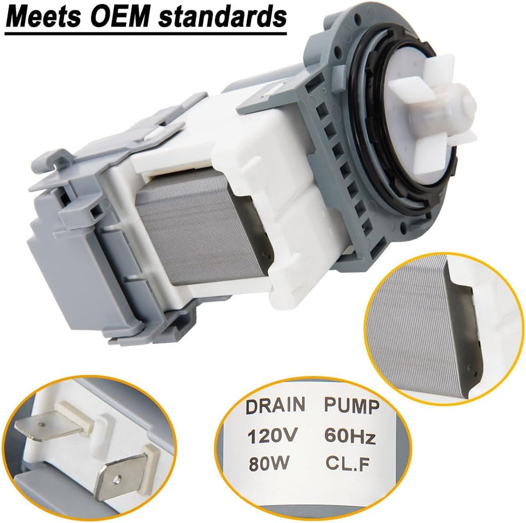 WA52M8650AV/A4 WA52M7750AV/A4 Washer Drain Pump Motor Fit for Samsung