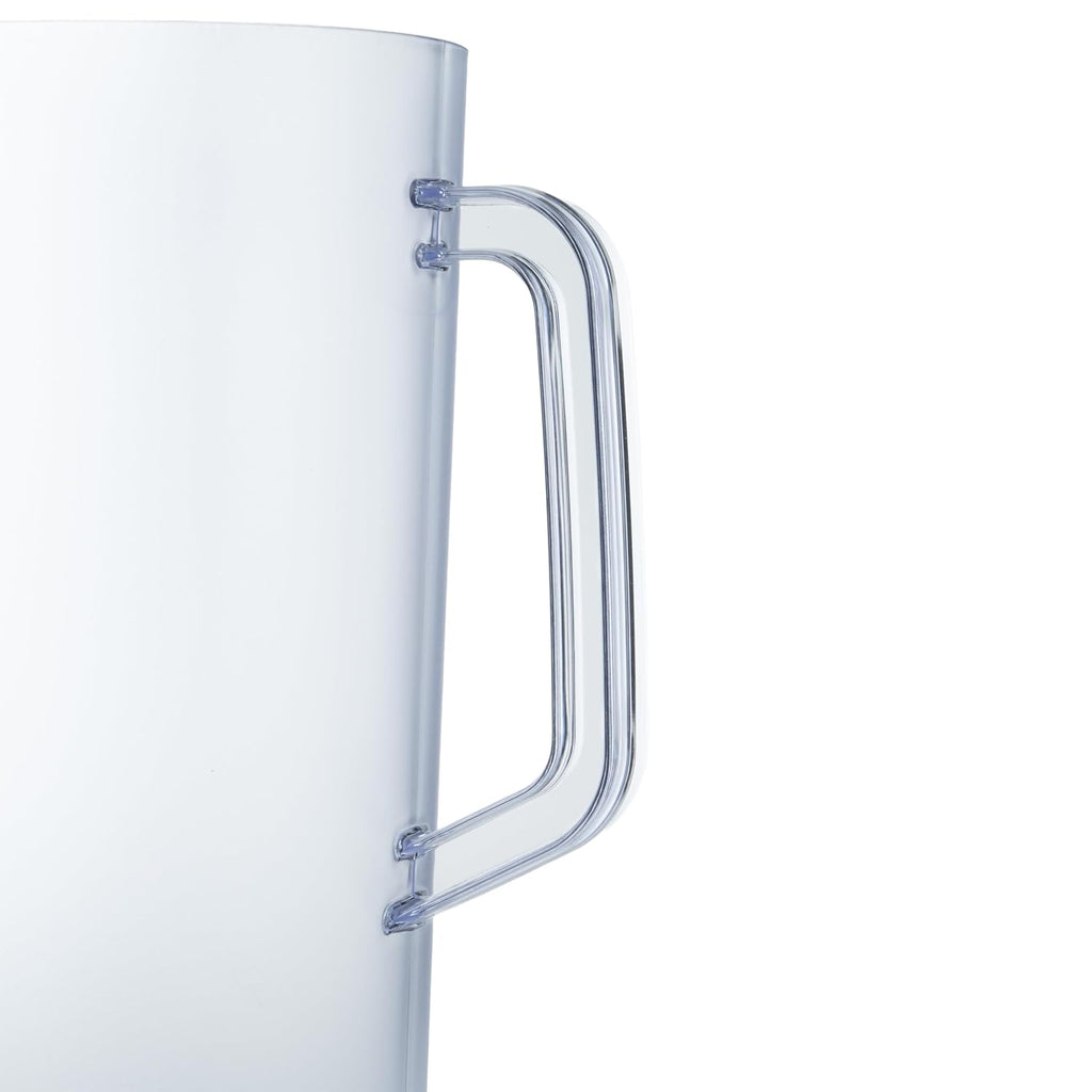 Heavy-Duty 1 Gallon Plastic Pitcher with Lid, Clear, BPA Free