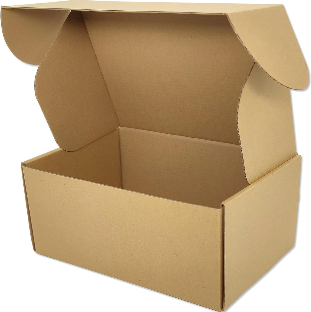 9x6x3 Shipping Boxes Set of 25, Brown Mailer Corrugated Cardboard Box