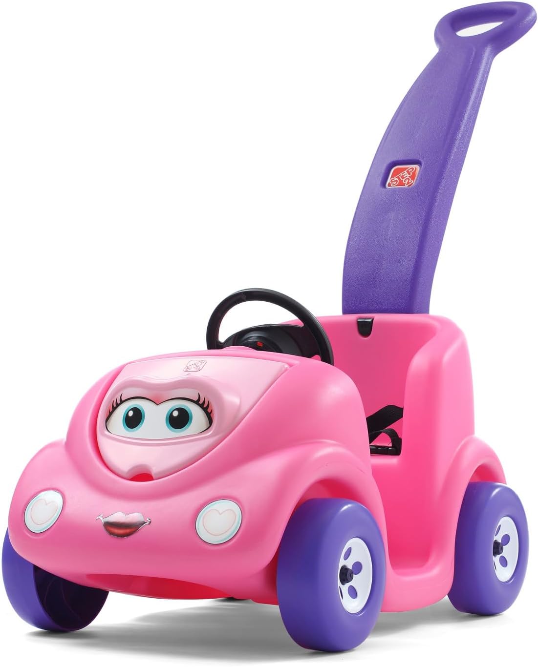 Step2 Push Around Buggy Kids Push Car, Ride On Toy, Stroller Substitute, Includes Seat Belt & Horn, Made of Durable