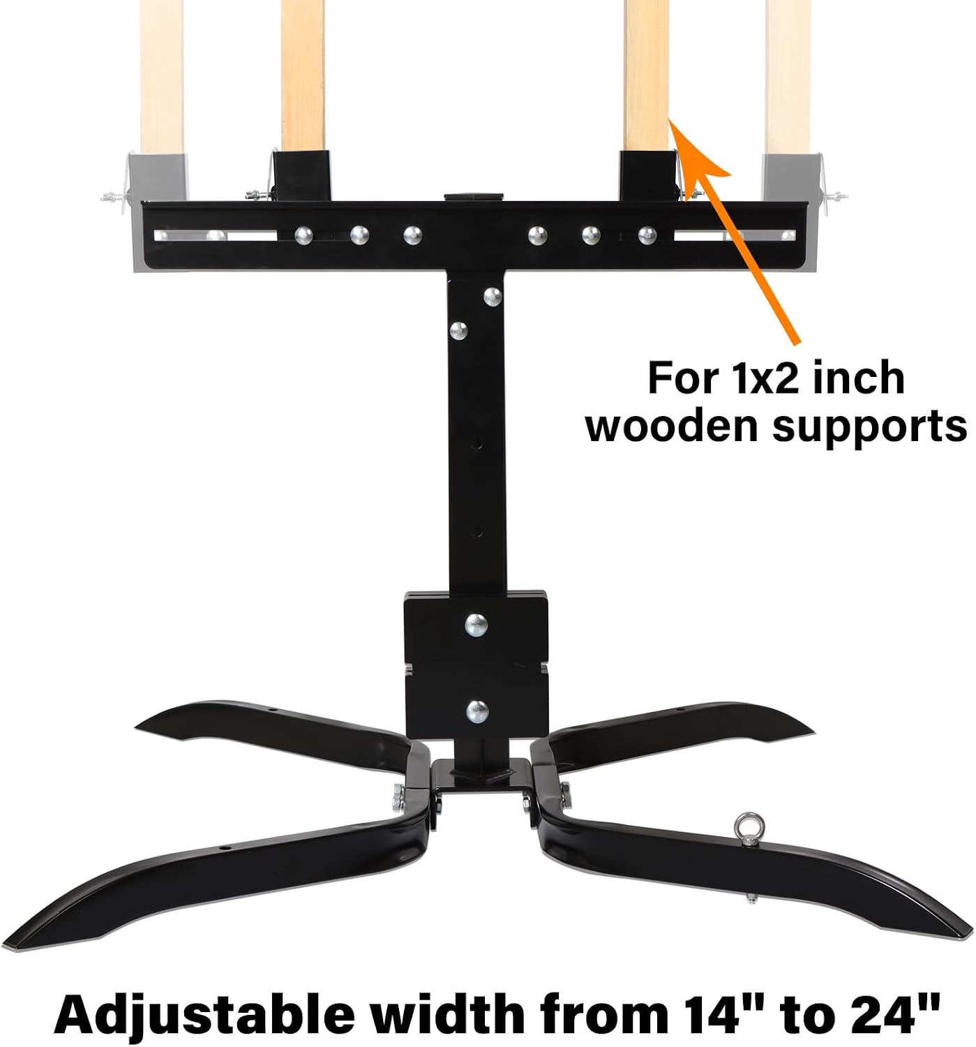 Adjustable Swinger Target Stand for Paper & Cardboard Silhouette Shooting Target X-Leg Stand Base Fits 1x2 Wooden