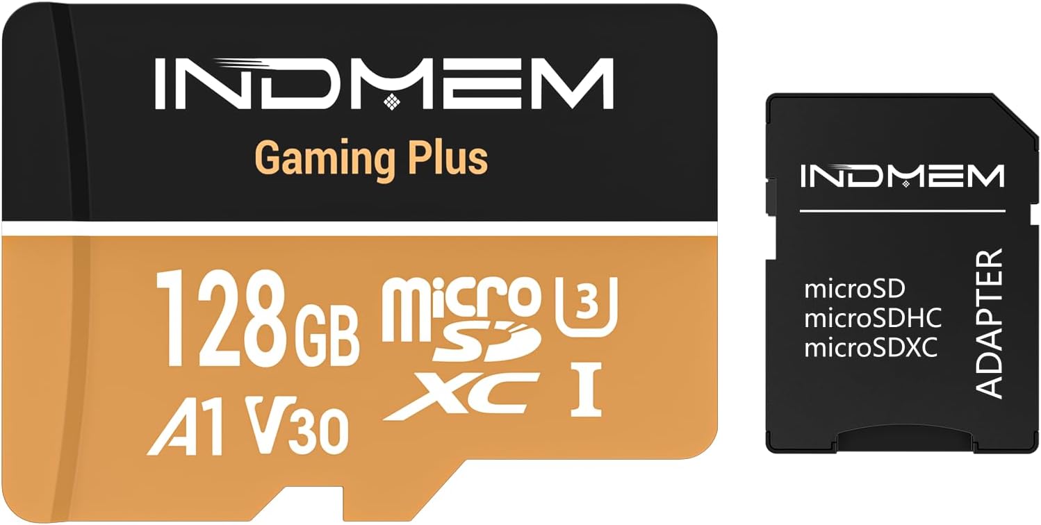 Micro SD Card 128GB High-Speed Performance (95MB/s Read, 35MB/s Write), Compatible with DSLR, Drone, Action Camera &