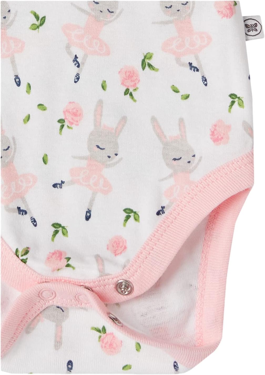 baby-girls 5-pack Long Sleeve Bodysuits One Piece 100% Organic Cotton for Infant Baby Girls