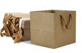 Medium Brown Gift Bags with Handles, 12 Pack, 8x8x8 IN