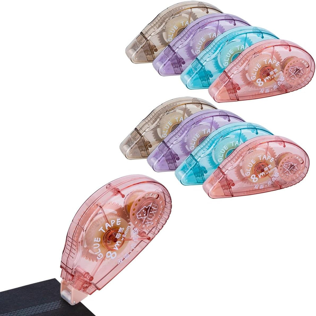 8 Pack Double Sided Tape Roller Scrapbook Tape Glue Tape