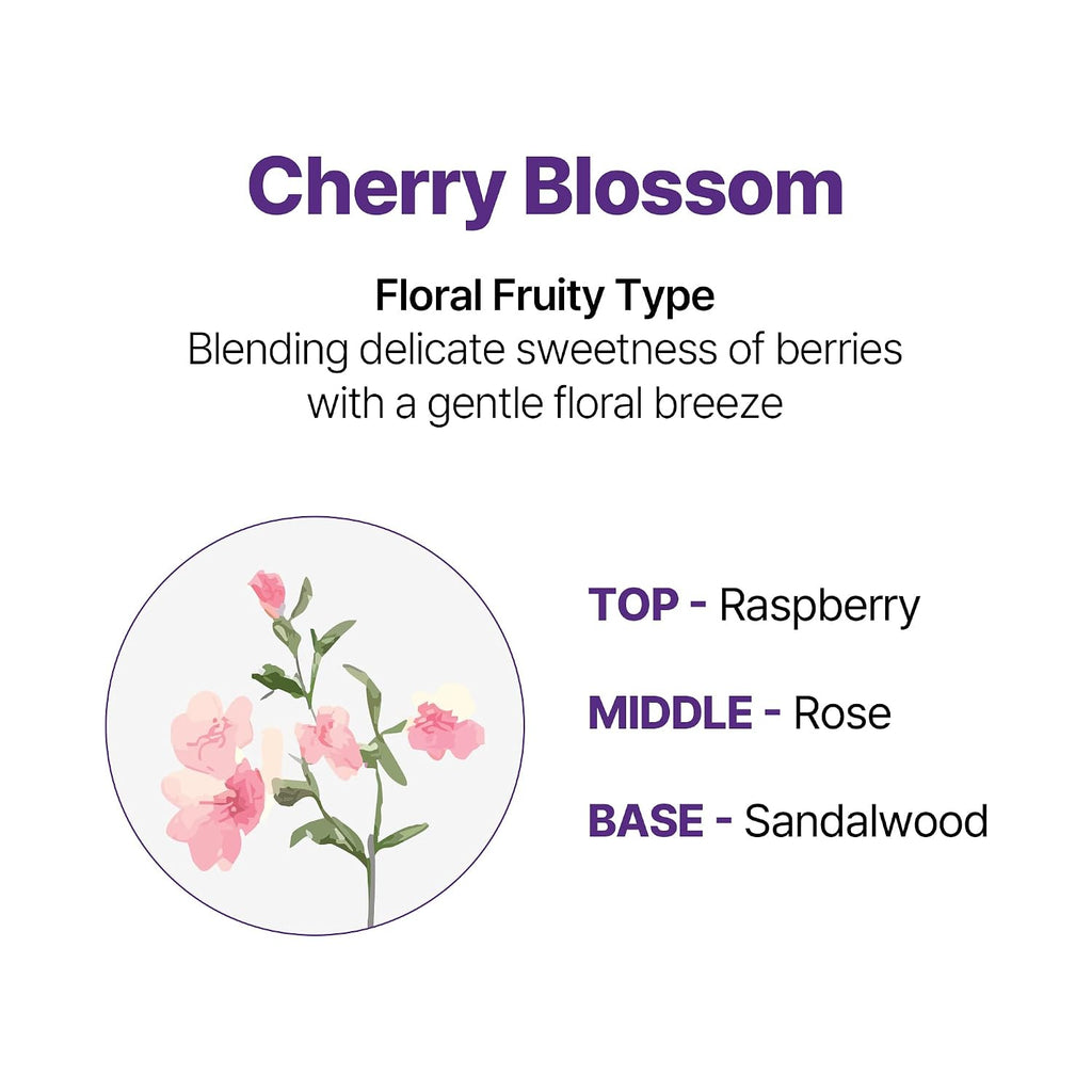 Honey & Macadamia Korean Hair Care Shampoo & Conditioner Set, Cherry Blossom, 16.9 Fl Oz, Pack of 2 - Salon Quality