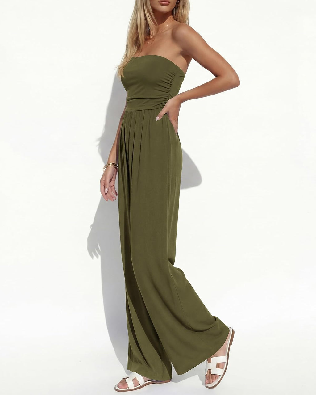 Strapless Jumpsuits For Women Summer Casual Rompers