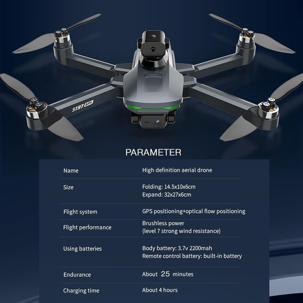 GPS Drones with Camera for Adults 4K，Remote Controller with Screen,Brushless Motor FPV，Under 249g，46Mins