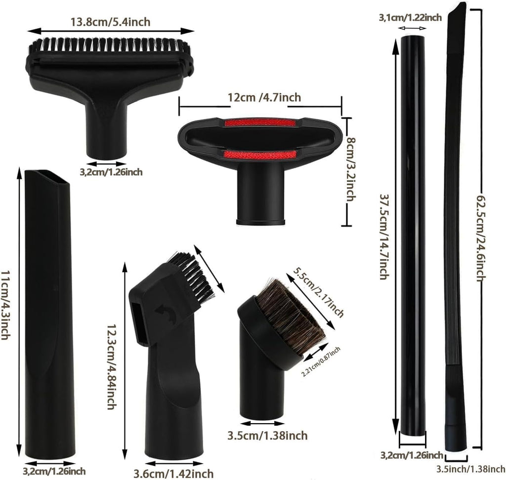 Universal Vacuum Attachments Kit -Shop Vac Attachments1 7/8" to 1 1/4" Vacuum Attachments Cleaners Accessories for