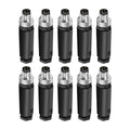 10Pcs M8 3Pin Male Industrial Aviation Connector (A-Code) Waterproof, Sensor Plug Field-Assemblable 8mm Circular Socket Panels Adapter IP67