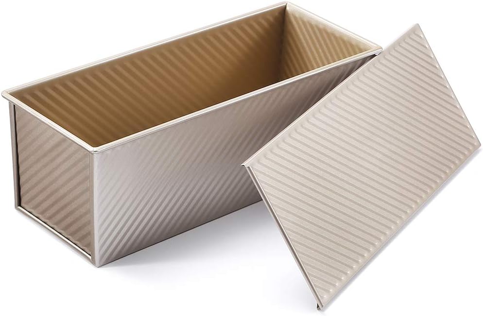 Large Loaf Pan w Lid Pullman Bread Pan Aluminized Steel